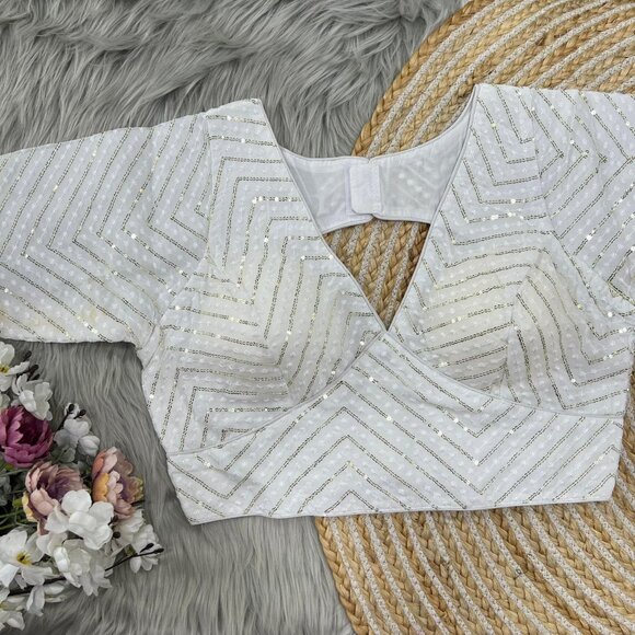 Fancy Partywear Blouse - Picture 4 of 13